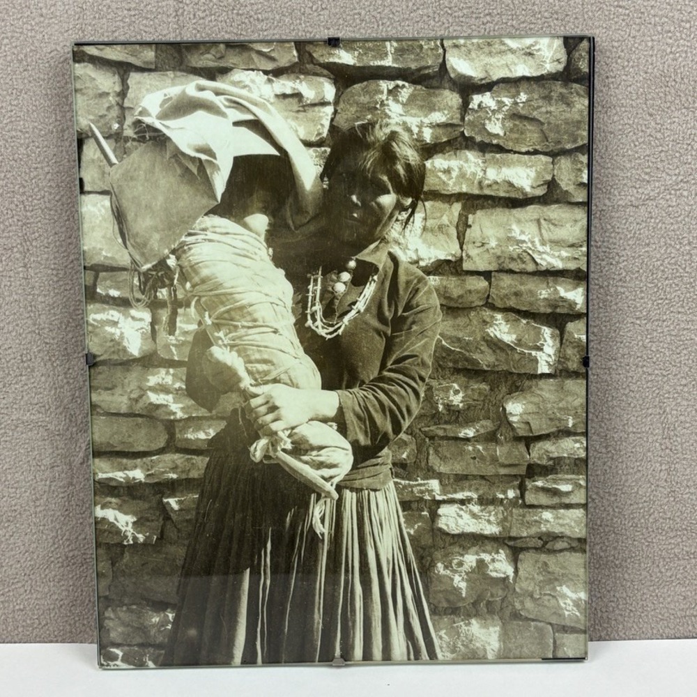 Harmon Percy Marble‎ 8x10 Navajo Woman Baby 1911-1926 Cradleboard Photo